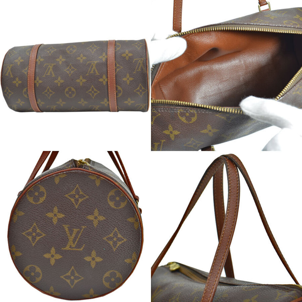 Louis Vuitton Monogram Leather Brown Papillon Brown Canvas Handbag - Picture 2 of 3